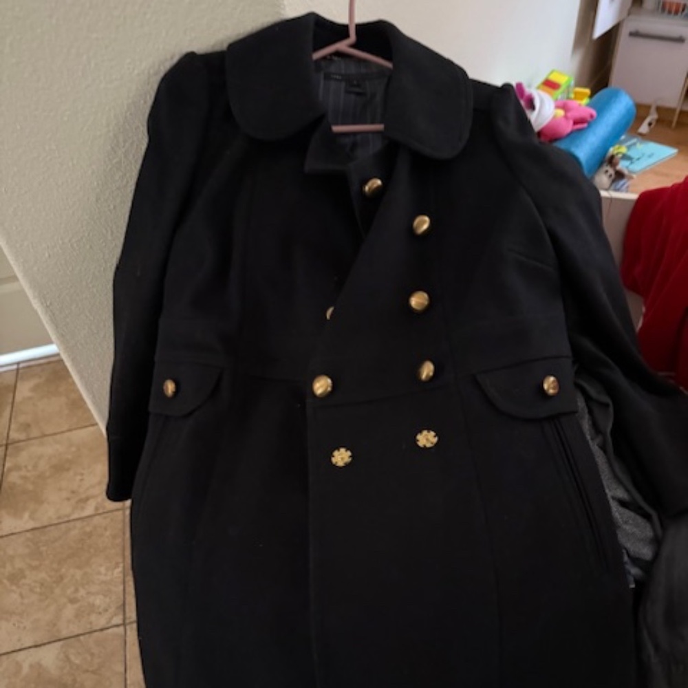 Marc Jacobs wool peacoat  Black size large